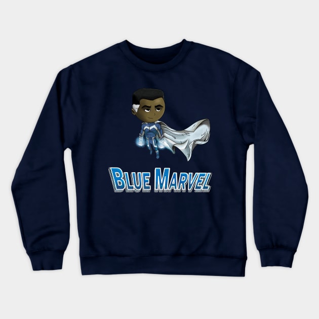 The Blue Marvel Crewneck Sweatshirt by Creative Wiz